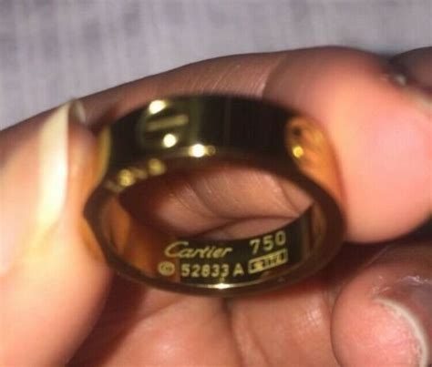 cartier ring serial number lookup|cartier 750 ring 52833a real or fake.